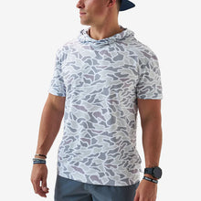 Load image into Gallery viewer, BURLEBO SS PERFORMANCE HOODIE - WHITE CAMO

