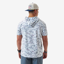 Load image into Gallery viewer, BURLEBO SS PERFORMANCE HOODIE - WHITE CAMO
