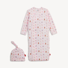 Load image into Gallery viewer, MAGNET ME GOWN + HAT SET - NURSERY NOSTALGIA PINK
