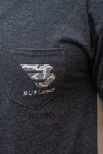 Load image into Gallery viewer, BURLEBO FLYING B TEE DEER CAMO - HEATHER BLACK
