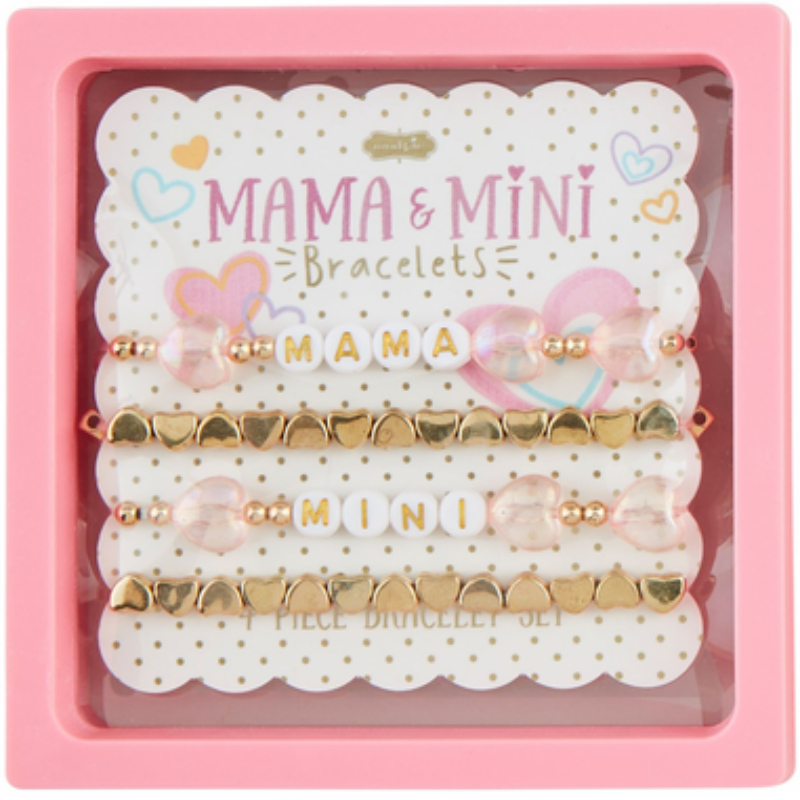 PINK MAMA AND MINI BRACELETS