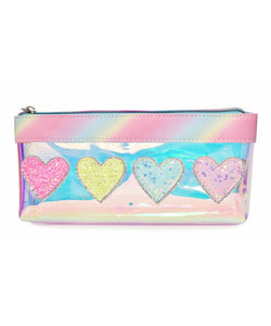 GLAZED HEARTS CLEAR MINI POUCH