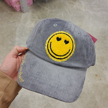 Load image into Gallery viewer, SMILEY FACE CORDED HAT
