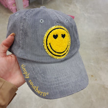 Load image into Gallery viewer, SMILEY FACE CORDED HAT
