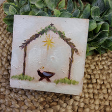 Load image into Gallery viewer, HAND PAINTED WOOD BLOCK MANGER
