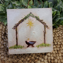 Load image into Gallery viewer, HAND PAINTED WOOD BLOCK MANGER
