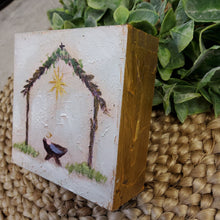 Load image into Gallery viewer, HAND PAINTED WOOD BLOCK MANGER
