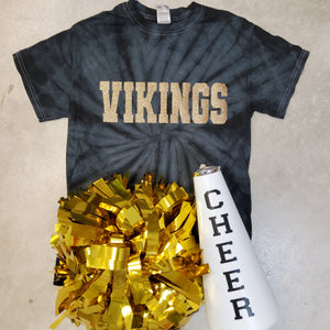 VIKINGS GLITTER TIE-DYE TEE