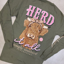 Load image into Gallery viewer, SS HERD IT ALL MOSS LS TEE

