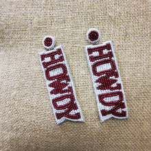 Load image into Gallery viewer, HOWDY BEADED EARRINGS
