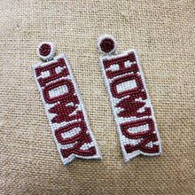 Load image into Gallery viewer, HOWDY BEADED EARRINGS
