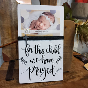 FOR THIS CHILD PHOTO FRAME