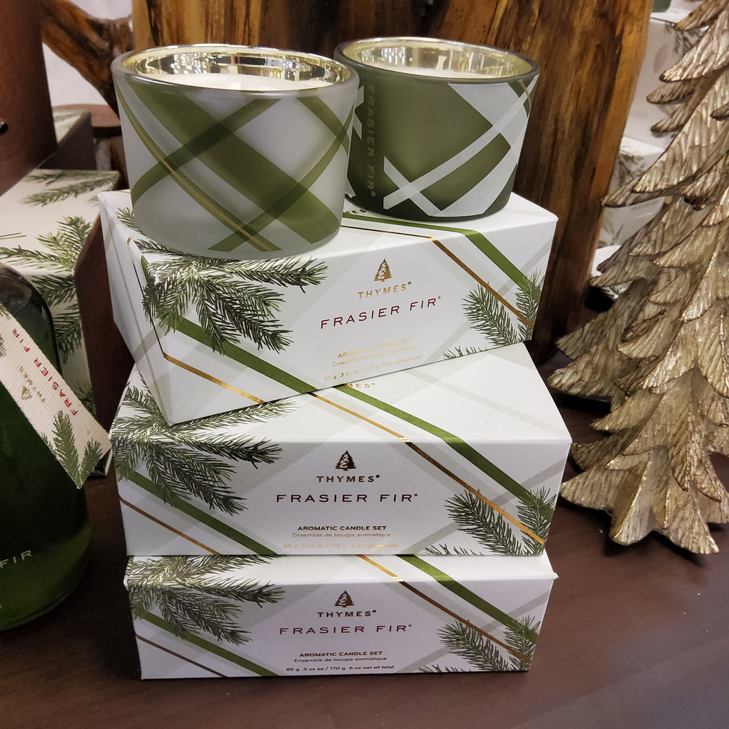 THYMES FRASIER FIR POURED CANDLE SET