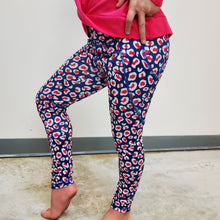 Load image into Gallery viewer, LEGGING - BLUE LEOPARD
