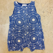 Load image into Gallery viewer, NAVY BANDANA SHORTIE ROMPER

