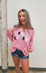 PINK EVERDAY SWEATER - SUN KISSED
