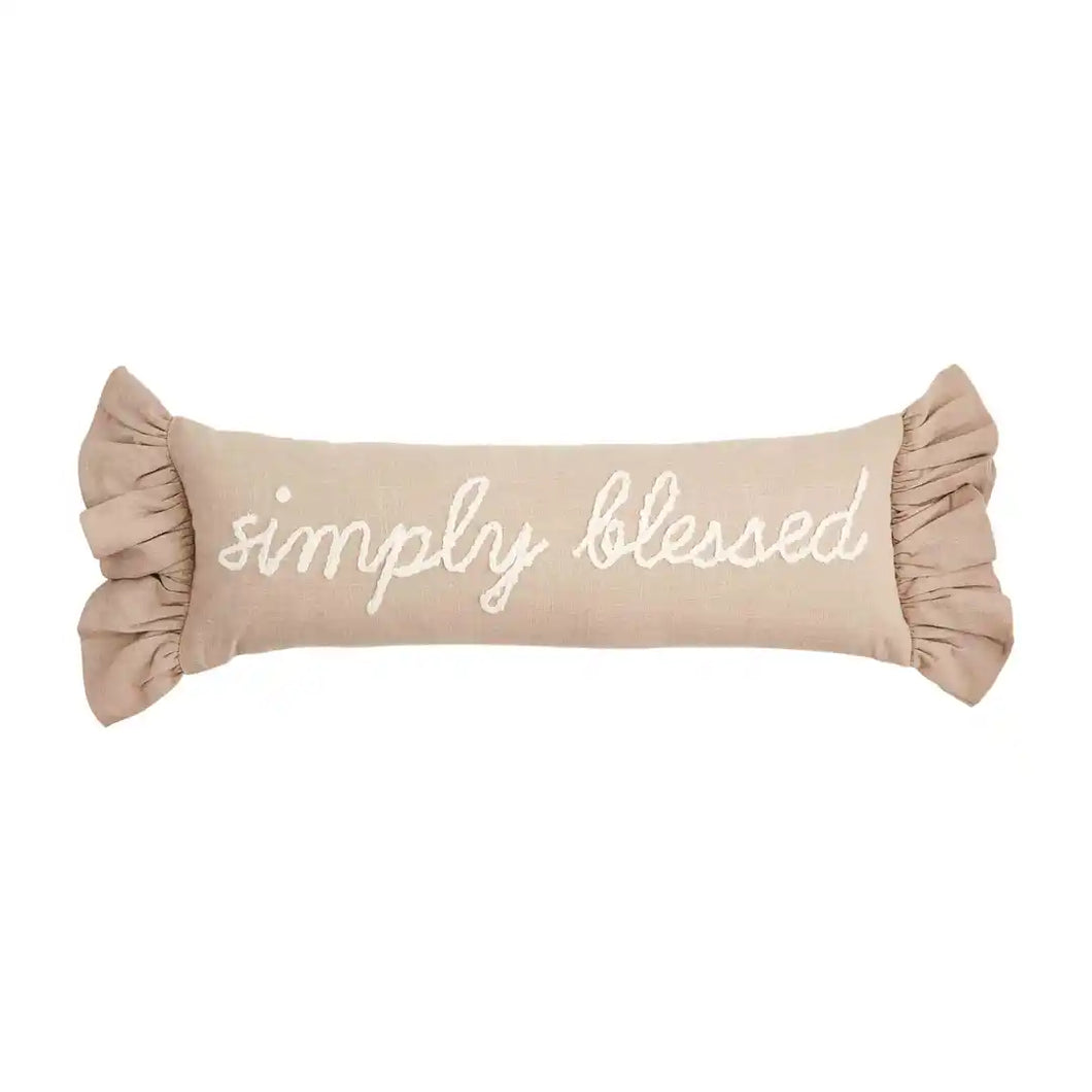 BLESSED RUFFLE PILLOW