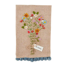Load image into Gallery viewer, BEAUTIFUL FLORAL POM TOWEL
