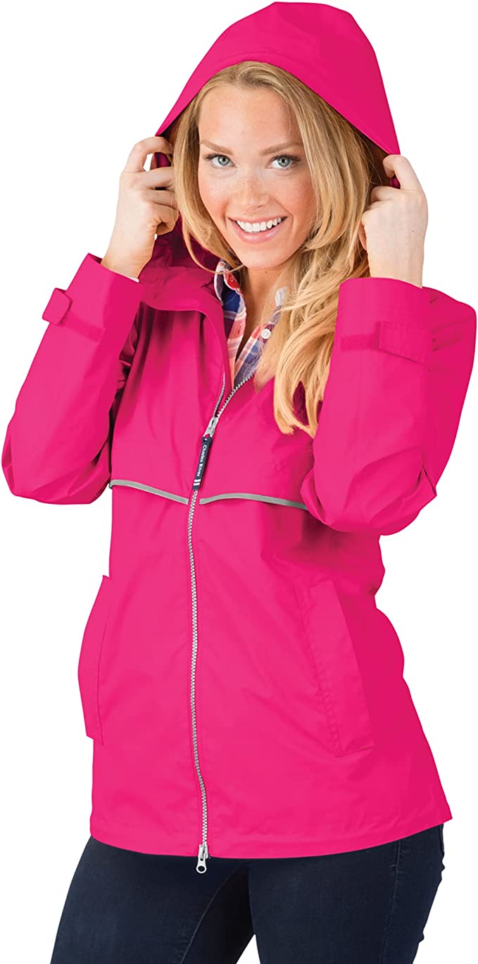 CHARLES RIVER NEW ENGLANDER® RAIN JACKET - HOT PINK