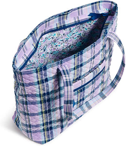 VERA BRADLEY TOTE AMETHYST PLAID