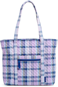 VERA BRADLEY TOTE AMETHYST PLAID