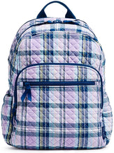 Load image into Gallery viewer, Vera Bradley Campus Backpack, Amethyst Plaid
