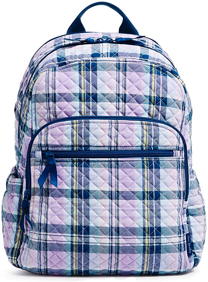 Vera Bradley Campus Backpack, Amethyst Plaid