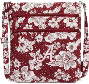 Vera Bradley Cotton Collegiate Triple Zip Hipster