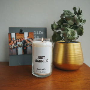 JUST MARRIED CANDLE