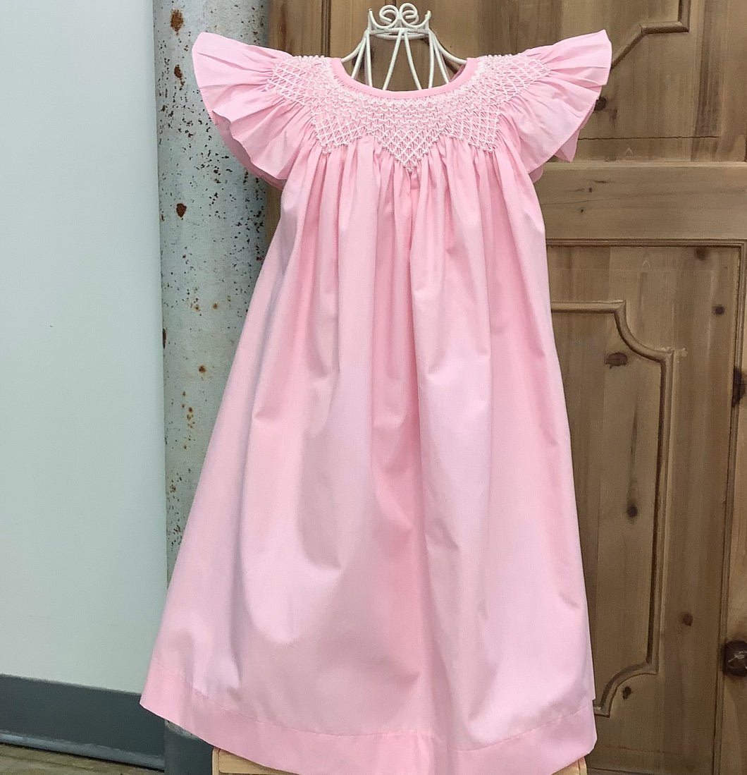 CANDY SMOCKED ANGEL WING DRESS
