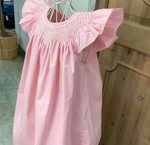 CANDY SMOCKED ANGEL WING DRESS