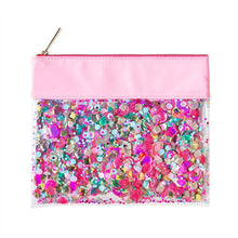 Load image into Gallery viewer, THINK PINK CONFETTI EVERTHING POUCH
