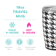 Load image into Gallery viewer, SWIG 18 OZ STAINLESS TRAVEL MUG-HOUNDSTOOTH
