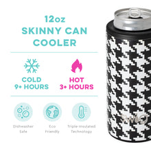 Load image into Gallery viewer, SWIG, 12 OZ. SKINNY CAN COOLER-HOUNDSTOOTH
