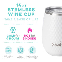Load image into Gallery viewer, SWIG, 14 OZ. STEMLESS STAINLESS STEEL CUP-GOLF PARTEE  -  S106-C14-WH
