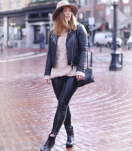 Load image into Gallery viewer, ROMA BLACK CROC RAIN BOOTS
