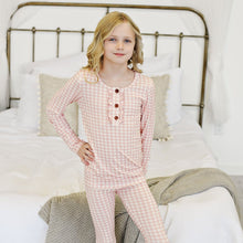 Load image into Gallery viewer, MAUVE PINK GINGHAM LOUNGE SET
