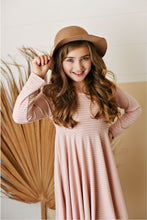 Load image into Gallery viewer, DUSTY PINK RIBBED KNIT DRESS
