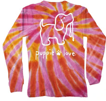 Load image into Gallery viewer, PUPPIE LOVE SUNSET YTH TIE-DYE L/S
