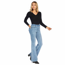 Load image into Gallery viewer, FADED BLUE SICILY FLAIRE JEANS
