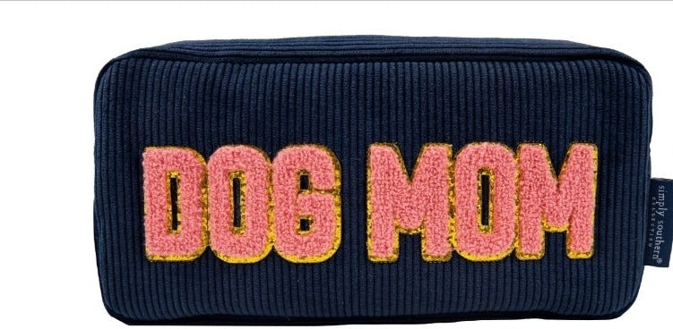 DOG MOM CORDED SPARKLE BAG