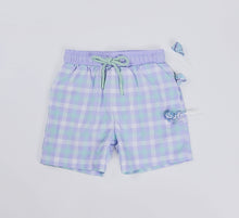 Load image into Gallery viewer, SUMMER PLAID SWIM SHORTS
