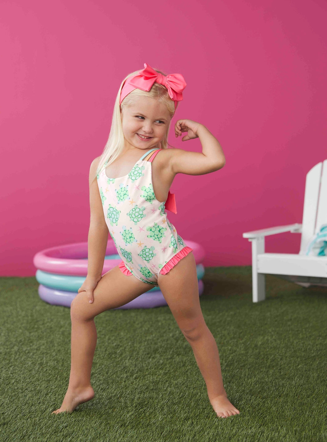 TURTLE SWIMSUIT & HEADBAND SET