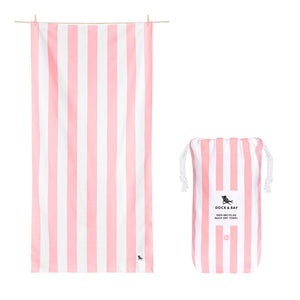 DOCK & BAY XLARGE MALIBU PINK  XL QUICK DRY BEACH TOWEL