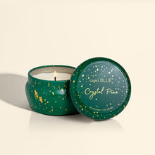 Load image into Gallery viewer, CRYSTAL PINE GLIMMER MINI TIN CANDLE
