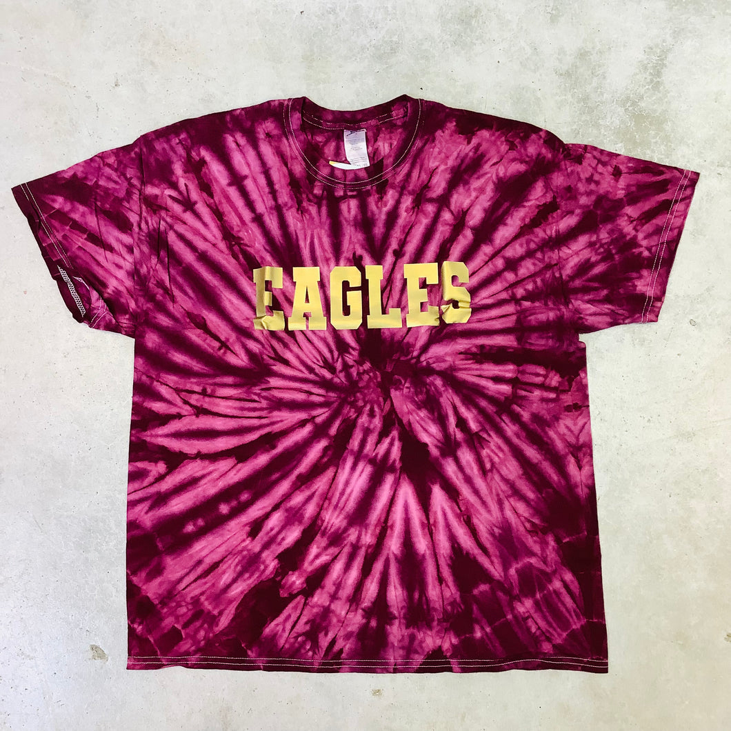 EAGLES BURGUNDY METALIC TEE