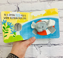 Load image into Gallery viewer, ELEPHANT FINGER PUPPET BOOK
