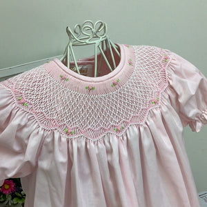 ROSELLE PINK SMOCKED DRESS