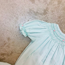 Load image into Gallery viewer, MIA MINT SMOCKED DRESS - NB
