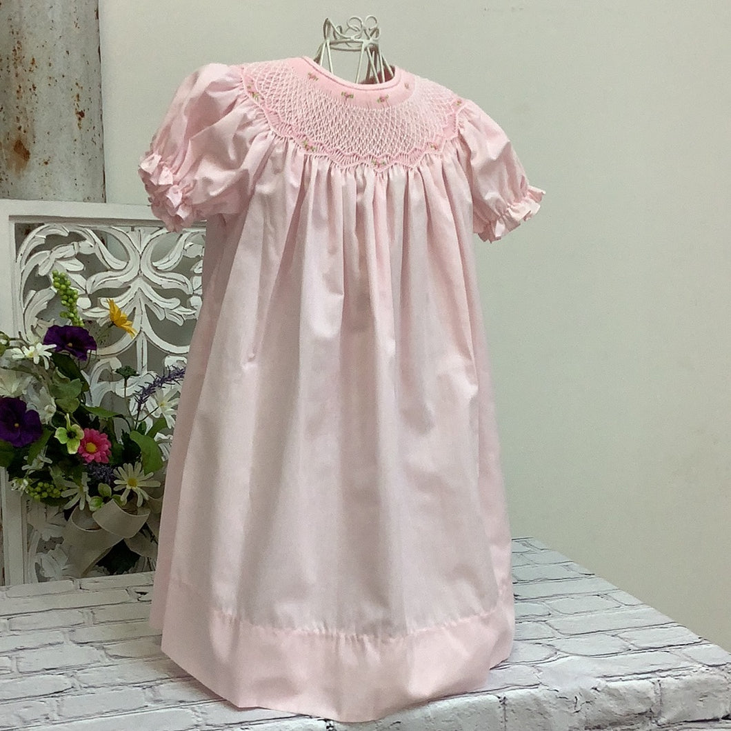 ROSELLE PINK SMOCKED DRESS